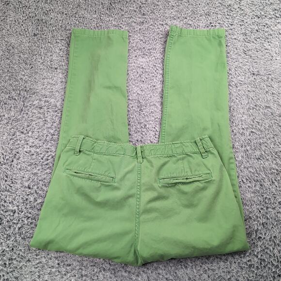 Gap Pants Men 31X32 Green Classiccore Casual Minimal Preppy Chino Flat Front - Picture 1 of 9